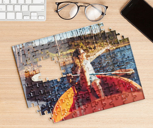 jigsaw acrylic puzzle in room